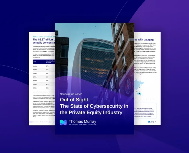 Beneath the Asset – Out of Sight: The State of Cybersecurity in the Private Equity Industry